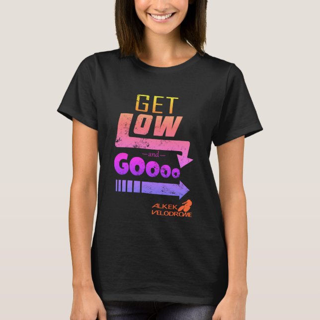T-shirt Obtenez bas et allez - arc-en-ciel (Devant)