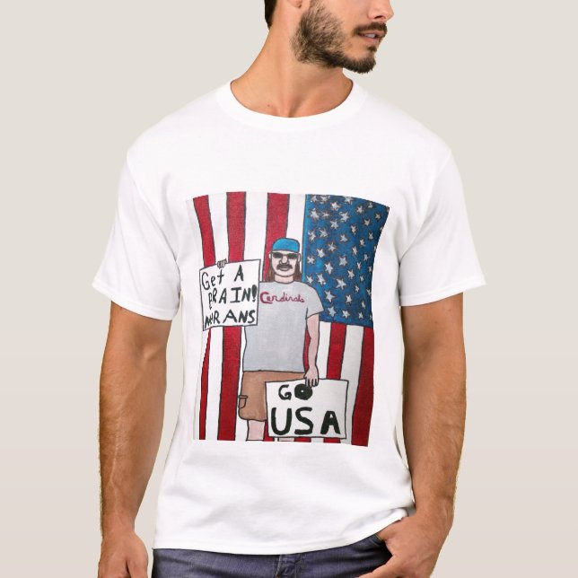 T-shirt Obtenez un cerveau ! (Devant)