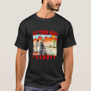 T-shirt Obtenez Vos Kicks Arizona Route 66 Donkeys