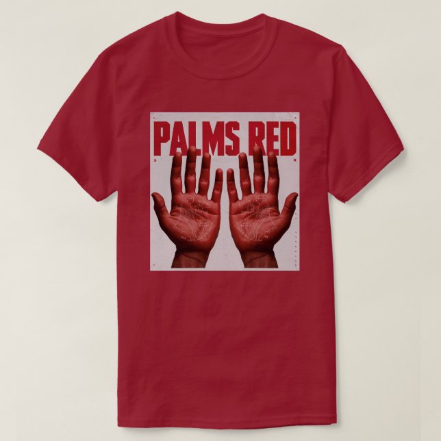 T-shirt Obtenez votre palmier rouge (Design devant)