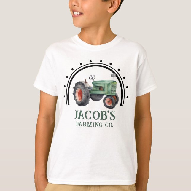 T-shirt Obtenez votre Tractor Boys Anniversaire (Devant)