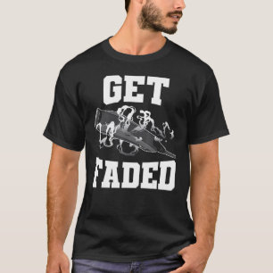 T-shirt Obtenir Faded Barber Haircut Fade Razer Hairdr