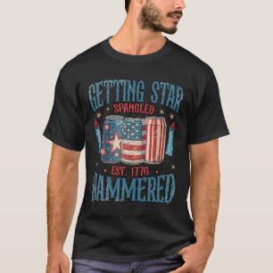 T-shirt Obtenir l'étoile tournoyée 4 juillet Vintage