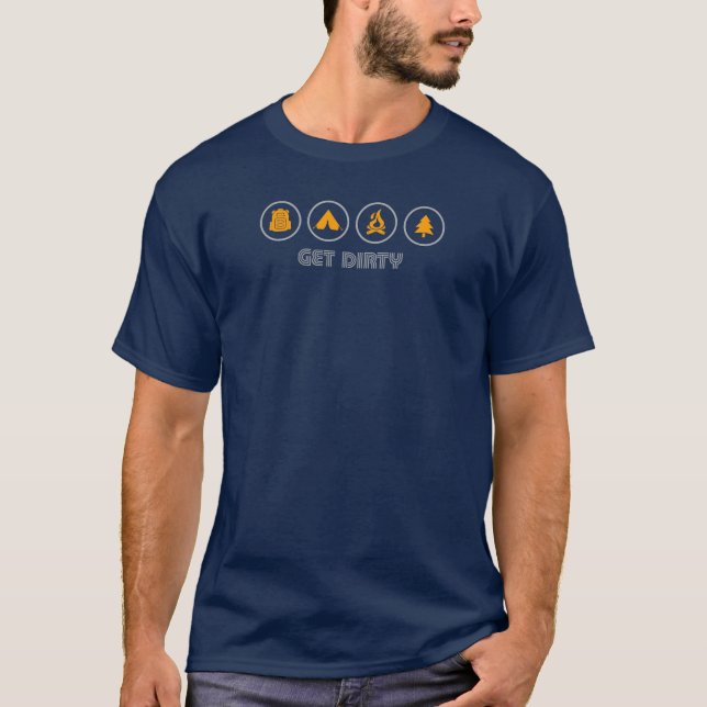 T-shirt Obtenir un camping sale (Devant)