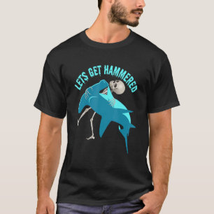 T-shirt Obtenons le fin de requin de baleine martelée