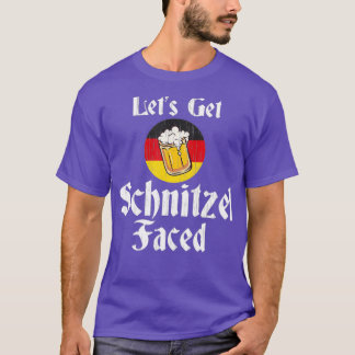 T-shirt Obtenons Schnitzel face à la bière allemande Oktob