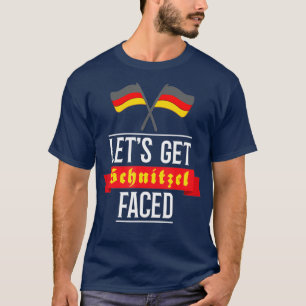 T-shirt Obtenons Schnitzel face à la bière allemande Oktob