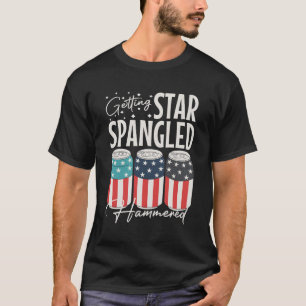 T-shirt Obtention de l'étoile tourbée 4 juillet bière mart