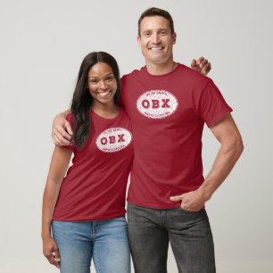 T-shirt OBX Oval en blanc détendu
