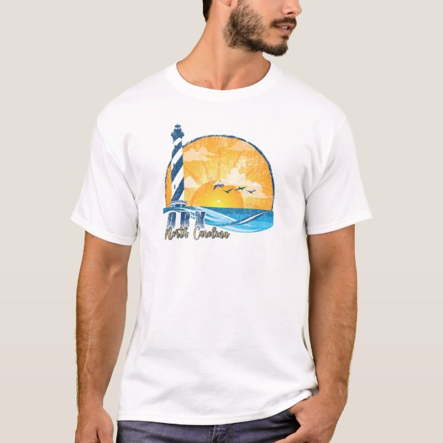 T-shirt OBX Sunset en détresse (Devant)