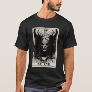 T-shirt Occult Dark Horror La Devil Tarot Card