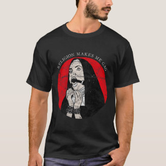 T-shirt Occulte gothique Grunge Antichrist Nun Satan Devil