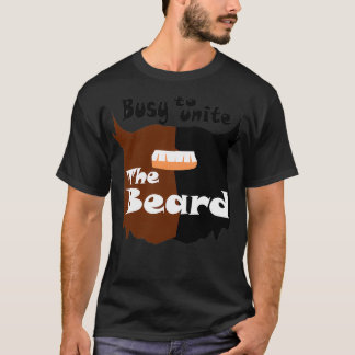 T-shirt Occupé À Unir La Barbe