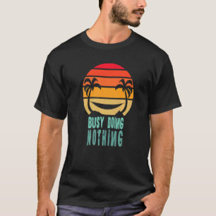 T-shirt Occupé Faire Rien De Coucher De Soleil Hammock