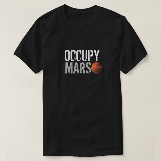 T-SHIRT OCCUPER MARS (Design devant)