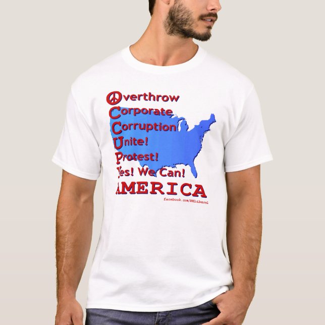 T-shirt Occupez l'Amérique ! (Devant)