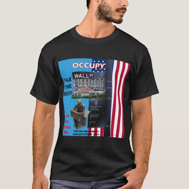 T-shirt Occupez Wall Street - le parc 2011 de Zuccotti (Devant)