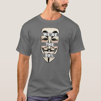 T-shirt OCCUPEZ WALLSTREET : Anonyme NOUS sommes les 99% !