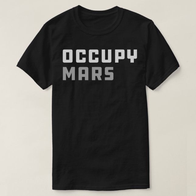 T-shirt Occupy Mars Space Eploration (Design devant)