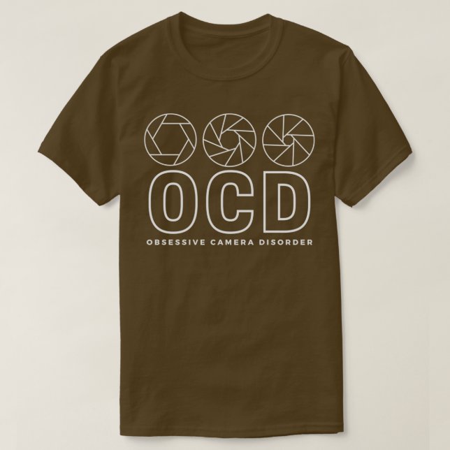 T-shirt OCD (Trouble de caméra Obsessive) Version 2 (Design devant)