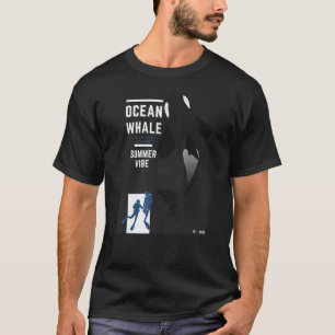 T-shirt Océan Baleine Scubadiver Snorkeler Surfeur Plage M