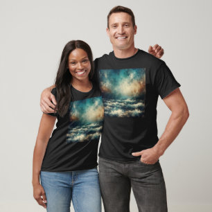 T-shirt Océan bleu orageux vieille photographie