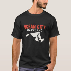 T-shirt Ocean City Maryland USA State America Travel Maryl