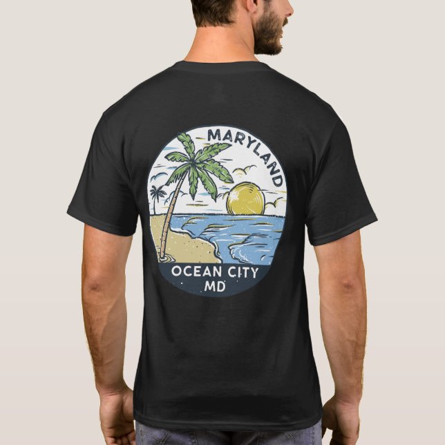 T-shirt Ocean City Maryland Vintage (Dos)