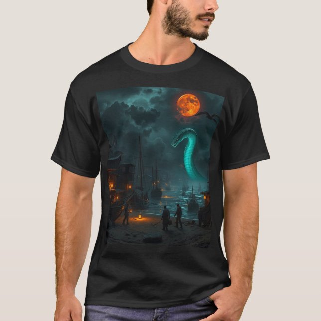 T-shirt Ocean port Sea Serpant (Devant)