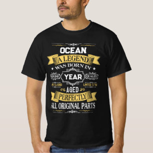 T-shirt OCEAN Une légende est née en année