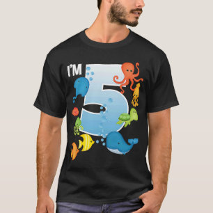 T-shirt Océan Voir Sous L'Eau 5 Ans Sous La Mer Birt