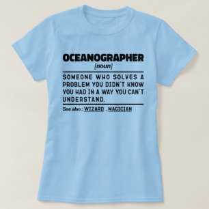 T-shirt Océanographe Noun Scientifique Ouvrier Océan