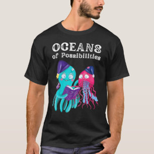 T-shirt Océans Des Possibilités Animaux De Mer Lecture Été