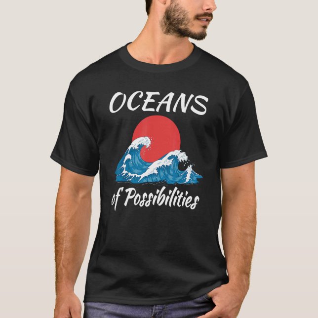 T-shirt Océans Des Possibilités Lecture Été 2022 Vagues (Devant)