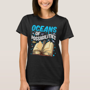 T-shirt Océans Des Possibilités Lecture Été Livres Libra