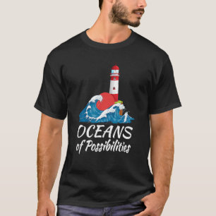 T-shirt Océans Des Possibilités Phare Lecture Été