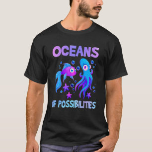 T-shirt Océans Des Possibilités Poissons D'Été Animaux De