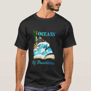T-shirt Océans Des Possibilités Poissons D'Été Animaux De 