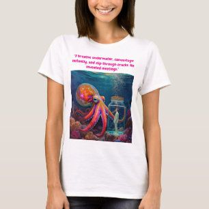 T-shirt "Ocean's Silent Captive" - Portrait de pieuvre