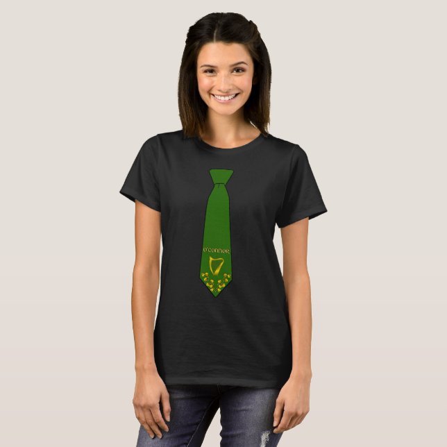 T-shirt O'Connor Irish Necktie avec Harp Women's (Devant entier)