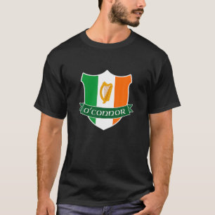 T-shirt OConnor Nom irlandais Irlande Flag Harp Family T S
