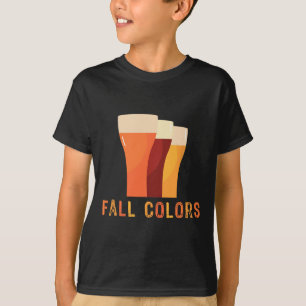 T-shirt Octoberfest Automne Couleurs Funny Bière Boire Vin