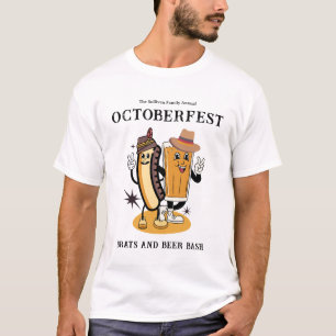 T-shirt Octoberfest Brats Beer Fall Party Retro Hommes