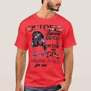 T-shirt Octobre Même Au Milieu De Ma Tempête Je Vois Dieu