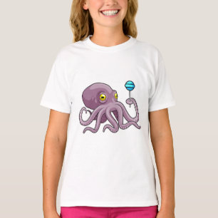 T-shirt Octopus avec Lollipop