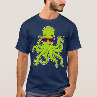T-shirt Octopus avec lunettes de soleil 2