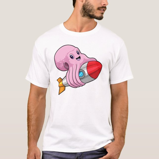T-shirt Octopus avec Rocket (Devant)