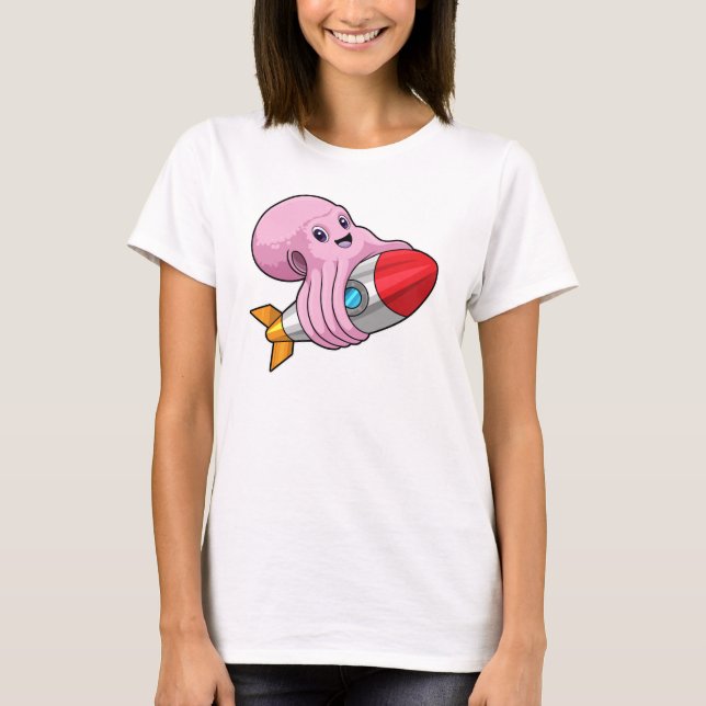 T-shirt Octopus avec Rocket (Devant)