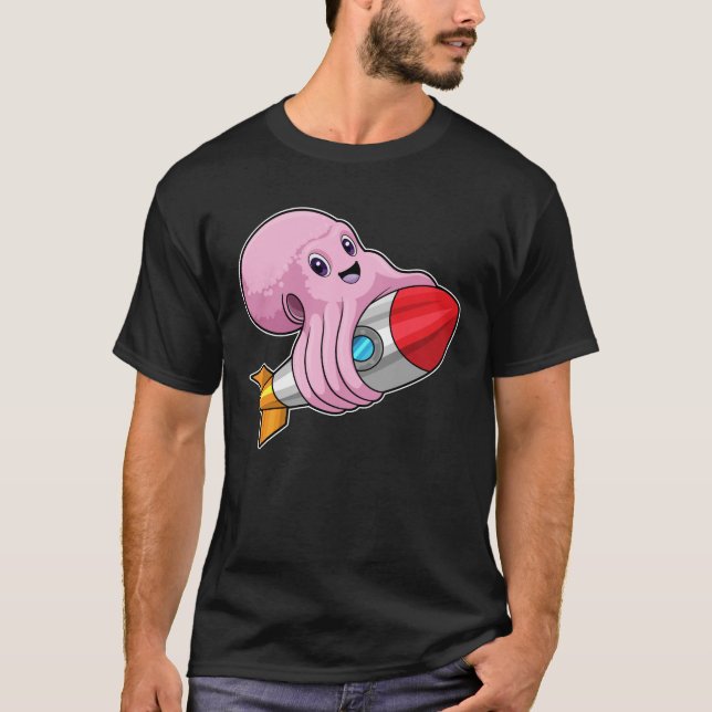 T-shirt Octopus avec Rocket (Devant)