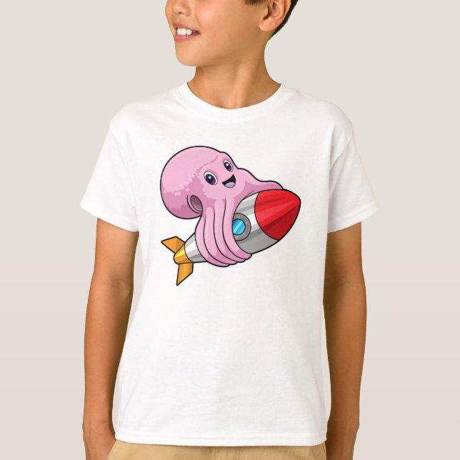 T-shirt Octopus avec Rocket (Devant)